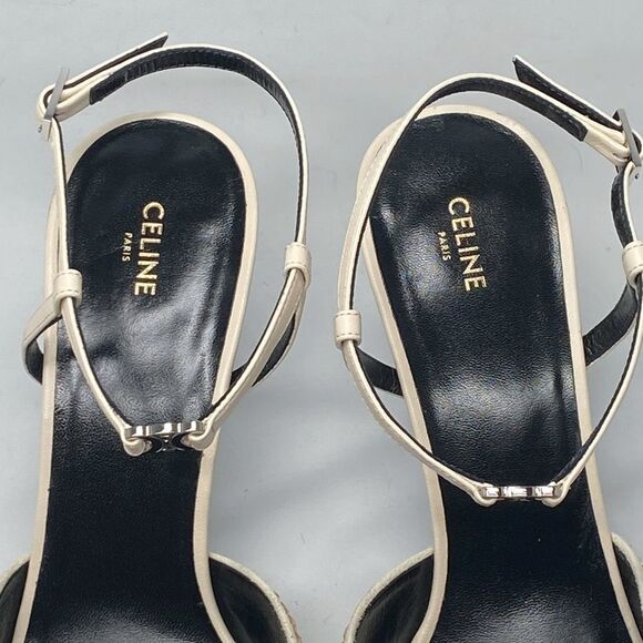 Celine Kitten Suede Strap Embellished Pumps size 39 - Picture 11 of 15